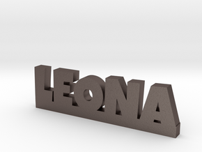 LEONA Lucky in Polished Bronzed Silver Steel