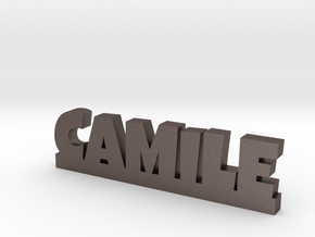 CAMILE Lucky in Polished Bronzed Silver Steel