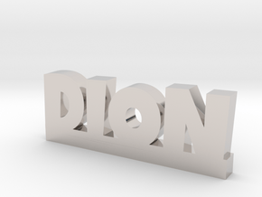 DION Lucky in Rhodium Plated Brass