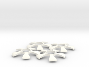 Rim004-0a "Fuchs" Wheel Center Section in White Processed Versatile Plastic