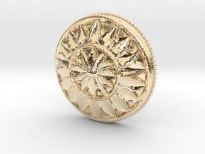 MultiFlower Pendant  in 14k Gold Plated Brass