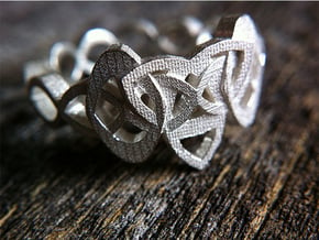 Trinity Celtic Knot Ring in Natural Silver
