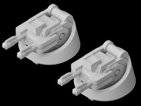 CR-90 Corvette Turret Replacement (Rebels) in White Natural Versatile Plastic