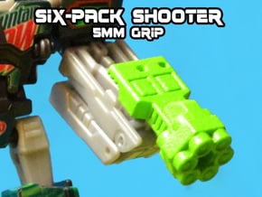 6-Pack Shooter, 5mm in White Natural Versatile Plastic