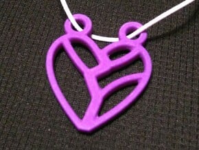 Heart Strung in Purple Processed Versatile Plastic