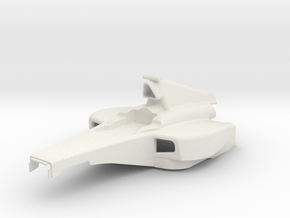 KMD-FR01 Open Wheel Racer Main Body in White Natural Versatile Plastic