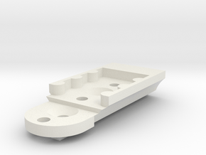 KMD-FR01 T-Plate Holder Long in White Natural Versatile Plastic