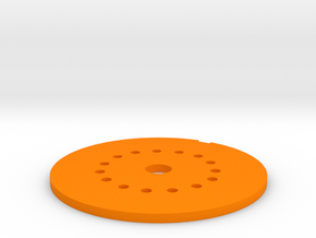 LED Mounting Disc - 1:350 Alternative Part in Orange Processed Versatile Plastic