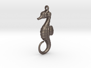 Seahorse in Polished Bronzed Silver Steel