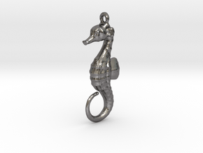 Seahorse in Polished Nickel Steel