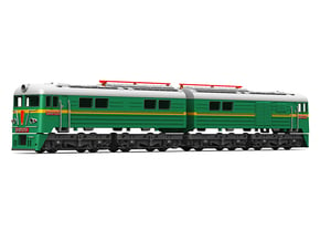 Soviet double-unit electric locomotive class VL8 in Tan Fine Detail Plastic