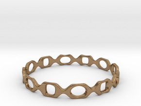 Bracelet D 2 Small in Natural Brass
