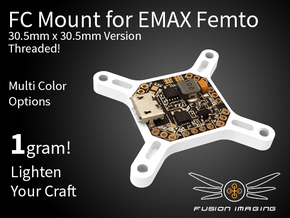 Femto FC 30.5x30.5mm Mount / Transfer Plate in White Natural Versatile Plastic