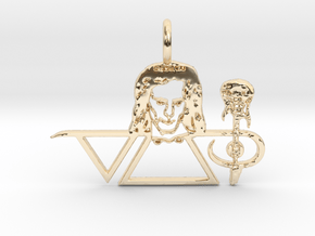 Steve Vai Pendant in 14k Gold Plated Brass
