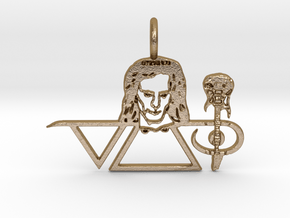 Steve Vai Pendant in Polished Gold Steel