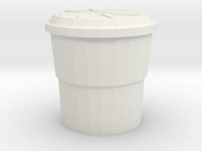 Highway Shock Absorbing Crash Barrel, Standard in White Natural Versatile Plastic: 1:76 - OO