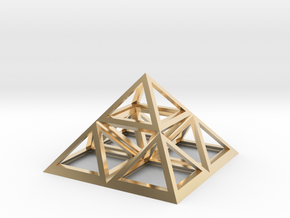 Triforce Giza Pyramid 2" in 14K Yellow Gold