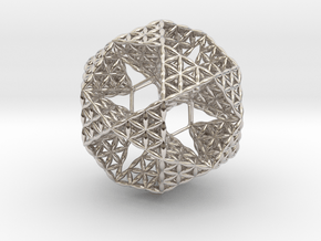 FOL IcosiDodecahedron w/ nest Dodecahedron 2.3" in Platinum
