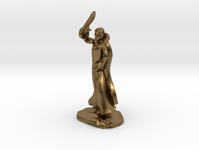 Fzoul, Human Wizard In Robes With Flail in Natural Bronze