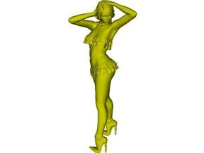 1/18 scale nose-art striptease dancer figure A x 1 in Smooth Fine Detail Plastic