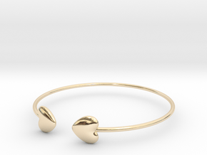 Everything heart bracelet in 14k Gold Plated Brass