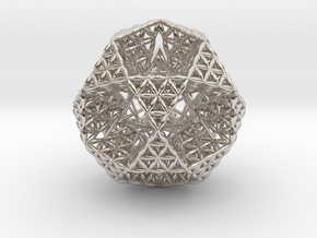 FOL IcosiDodecahedron w/ Stellated Dodecahedron 2" in Platinum