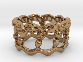 Kelp Ring - Nature Jewelry in Polished Brass: 5 / 49