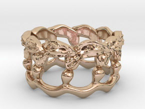 Kelp Ring - Nature Jewelry in 14k Rose Gold: 5 / 49