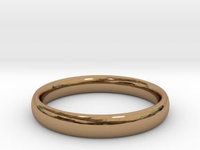 Ring "Ellipse" in Polished Brass: 6 / 51.5