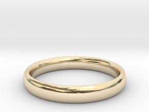Ring "Ellipse" in 14K Yellow Gold: 6 / 51.5