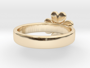 Ring "Four-leafed Clover" in 14K Yellow Gold: 6 / 51.5