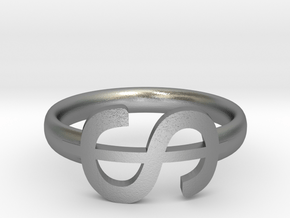 USD Ring in Natural Silver: 6 / 51.5