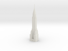 Chrysler Building (1:2000) in White Natural Versatile Plastic