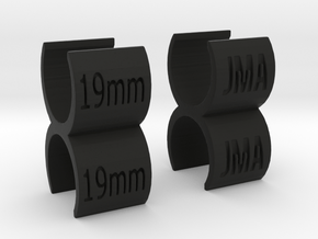 Mic Link 19x19mm Dual in Black Natural Versatile Plastic
