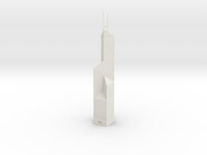 Bank of China Tower (1:2000) in White Natural Versatile Plastic