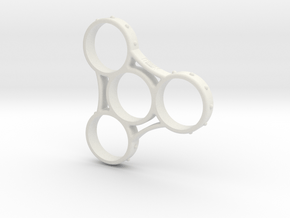 Triad Grip - Fidget Spinner in White Natural Versatile Plastic