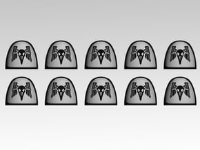 Raven Command 1 V.4 Shoulder Pads x10 in Tan Fine Detail Plastic
