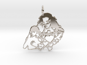Katy Perry Fan Pendant in Platinum: Large