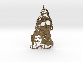 Lady Gaga Pendant - Exclusive Jewellery in Polished Bronze