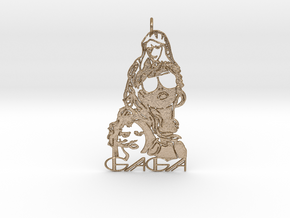 Lady Gaga Pendant - Exclusive Jewellery in Polished Gold Steel