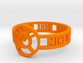 Orange Lantern Oath Ring in Orange Processed Versatile Plastic: 12.25 / 67.125