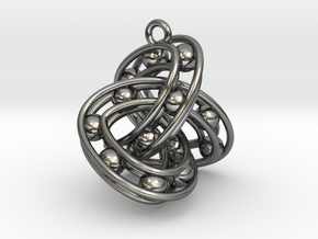 Trefoil-Parametrisch-Sieraad-Square in Polished Silver
