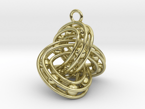 Trefoil-Parametrisch-Penta in 18k Gold Plated Brass