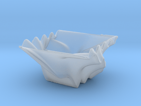 Waved Bowl 3 in Smooth Fine Detail Plastic