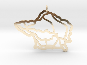 Fajal Azores Pendant  in 14k Gold Plated Brass