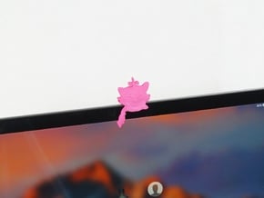 Camera Cover for MacBook Pro - Lucy the Cat in Pink Processed Versatile Plastic