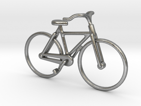Bicycle Jewel in Natural Silver