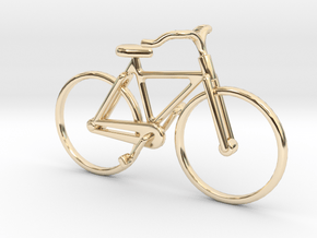 Bicycle Jewel in 14k Gold Plated Brass