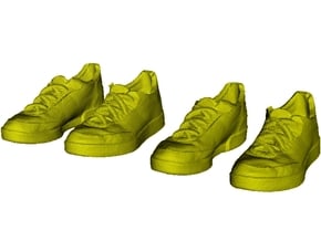 1/35 scale sneaker shoes B x 2 pairs in Tan Fine Detail Plastic