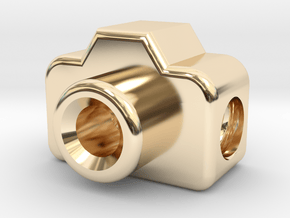 Mini DSLR Camera for your Bracelet - Charm in 14K Yellow Gold